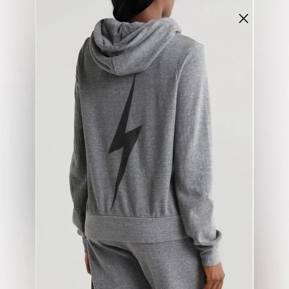 Aviator Nation Gray Bolt Hoodie - Picture 2 of 7